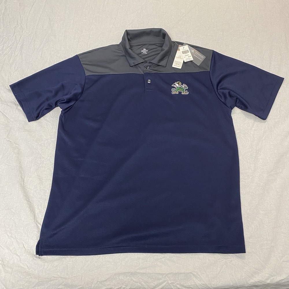 Notre Dame Fighting Irish Polo Golf Shirt Knights Apparel Blue XL Classic Style